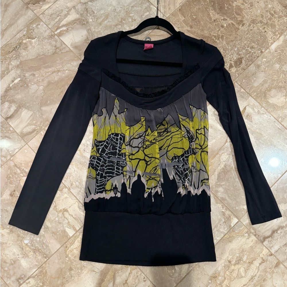SAVE THE QUEEN Women’s Black Top. Sizes S